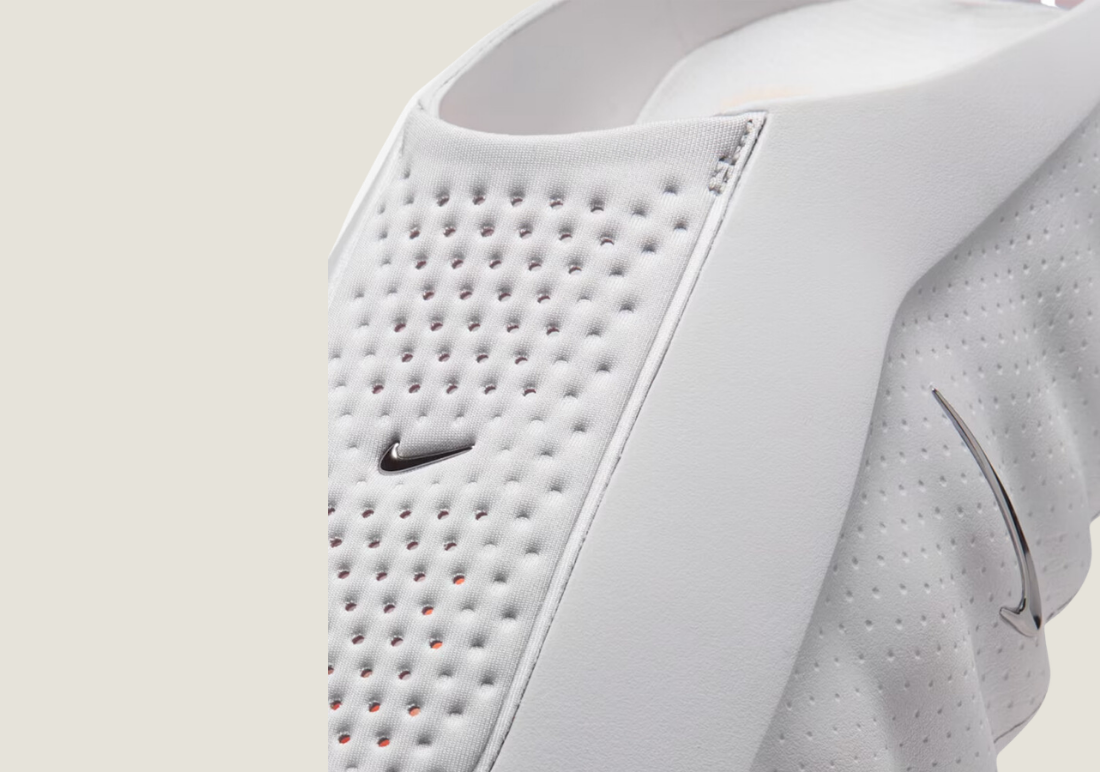 Mind 001 perforated slide Light Grey Silver