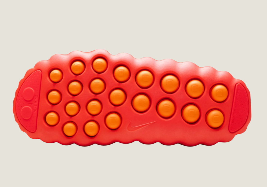 Mind 001 perforated slide Bright Red (Coral tone)