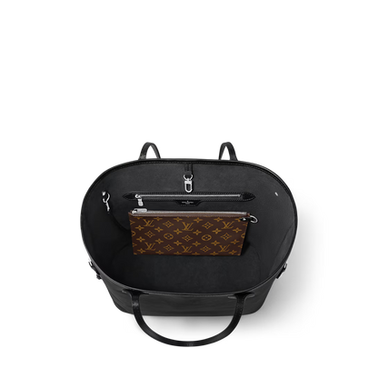 Never Full MM Black Epi Leather